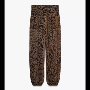 ZARA ANIMAL PRINT BLOOMER PANTS